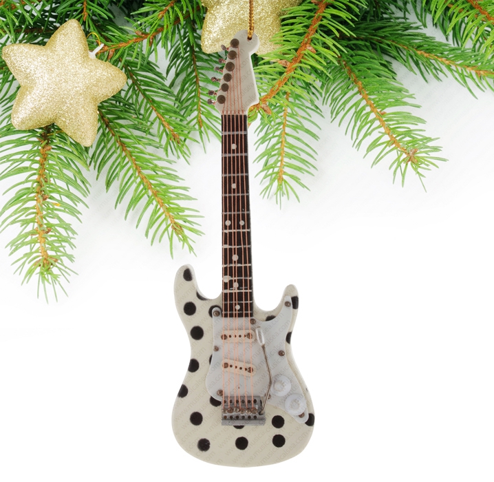 Miniature Polka Dot Guitar-TEG28